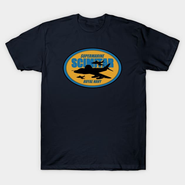 Supermarine Scimitar T-Shirt by Tailgunnerstudios